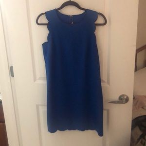 J. Crew scalloped shift dress